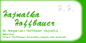 hajnalka hoffbauer business card